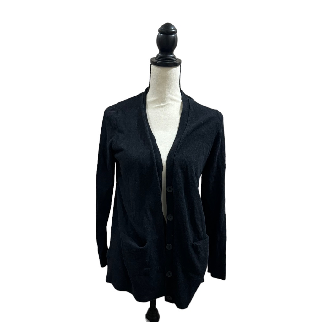 Basic Black Button Down Cardigan